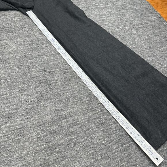 Theory Pants Women 6 Gray Wide Leg Sleek Flannel Career Office Business Terena - Picture 4 of 12